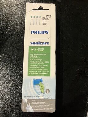 Philips Sonicare W2 Replacement Brush Heads in White, Green, Blue